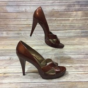 CARLOS SANTANA 8.5 Alias Pump Bronze Brown Heels